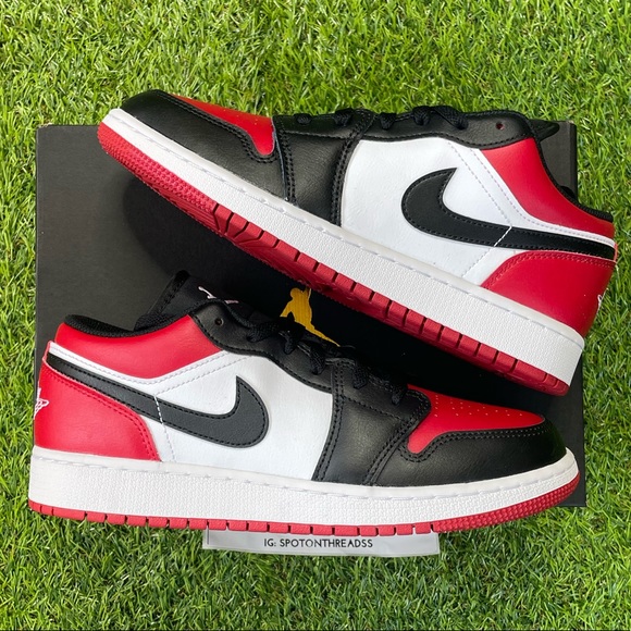 Air Jordan 1 low GS ‘Bred Toe’ - Picture 2 of 6